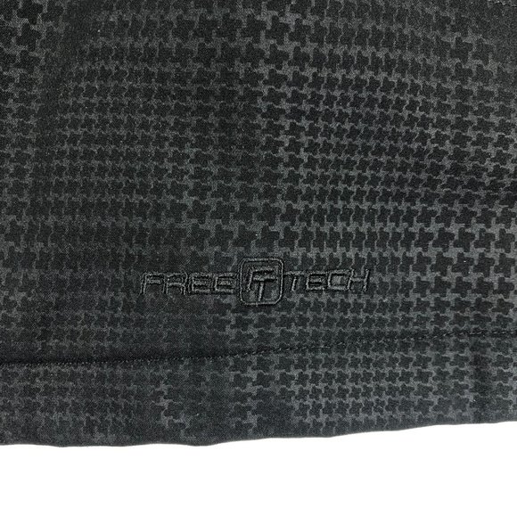 Free Tech Women's Size Medium Rich Black Print Jacket Hood Full Zip Long Sleeves - Picture 5 of 13